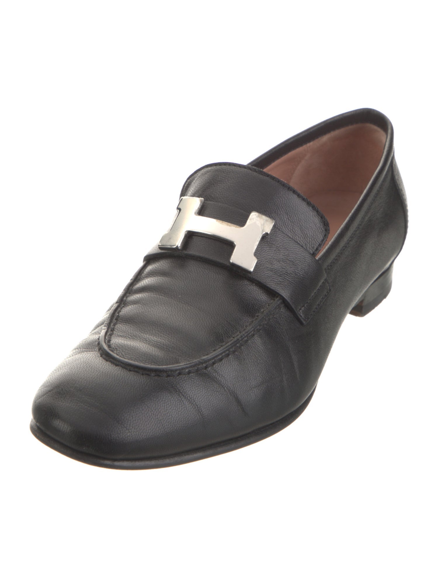 Hermès Paris Leather Loafers