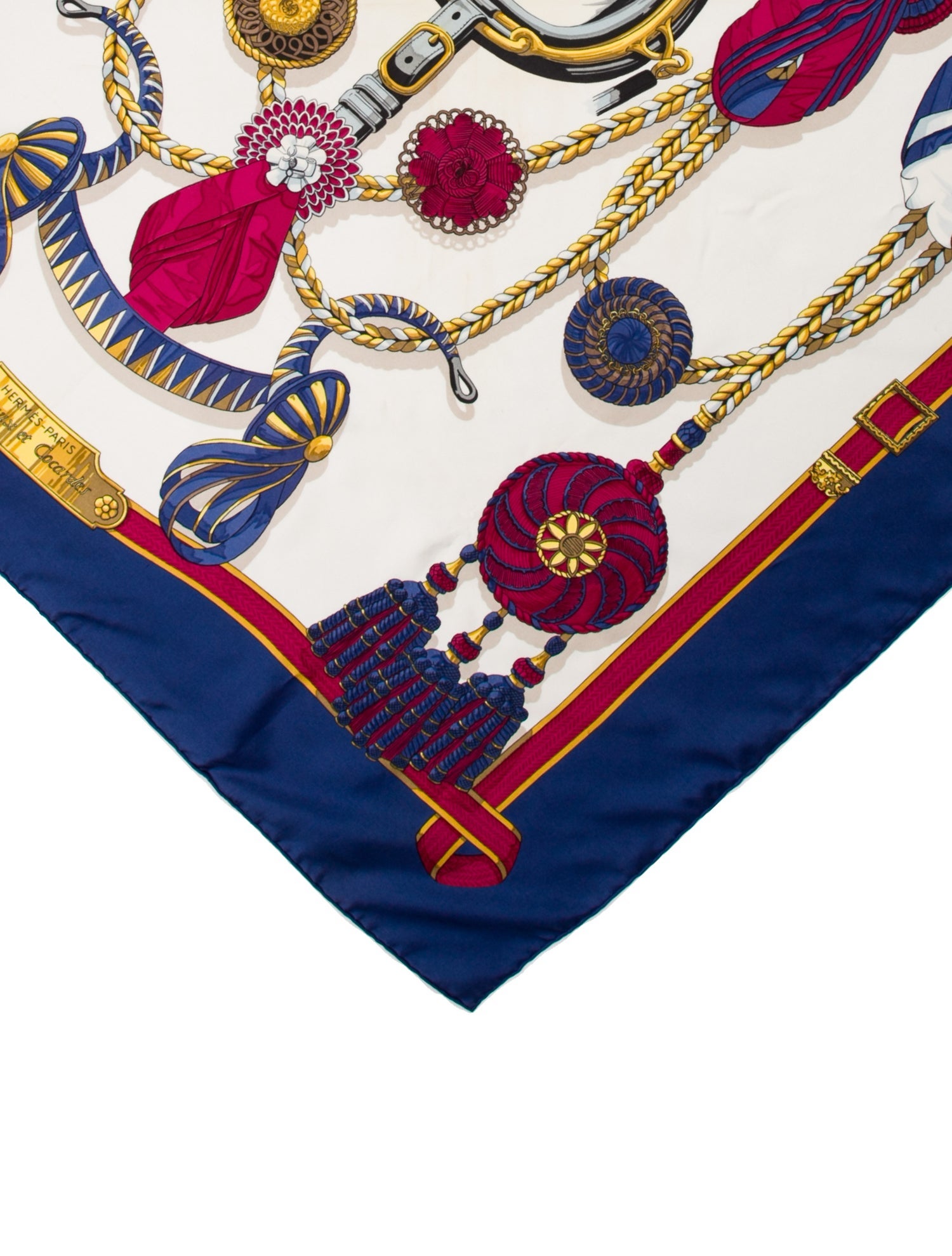 Hermès Frontaux et Cocardes Silk Scarf