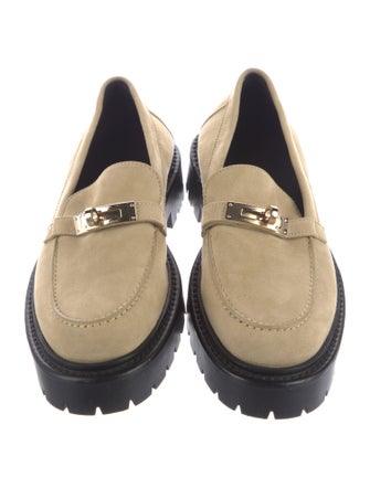Hermès Icone Suede Loafers