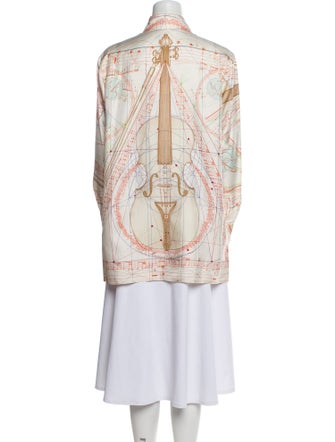 Hermès Silk Paisley Print Tunic