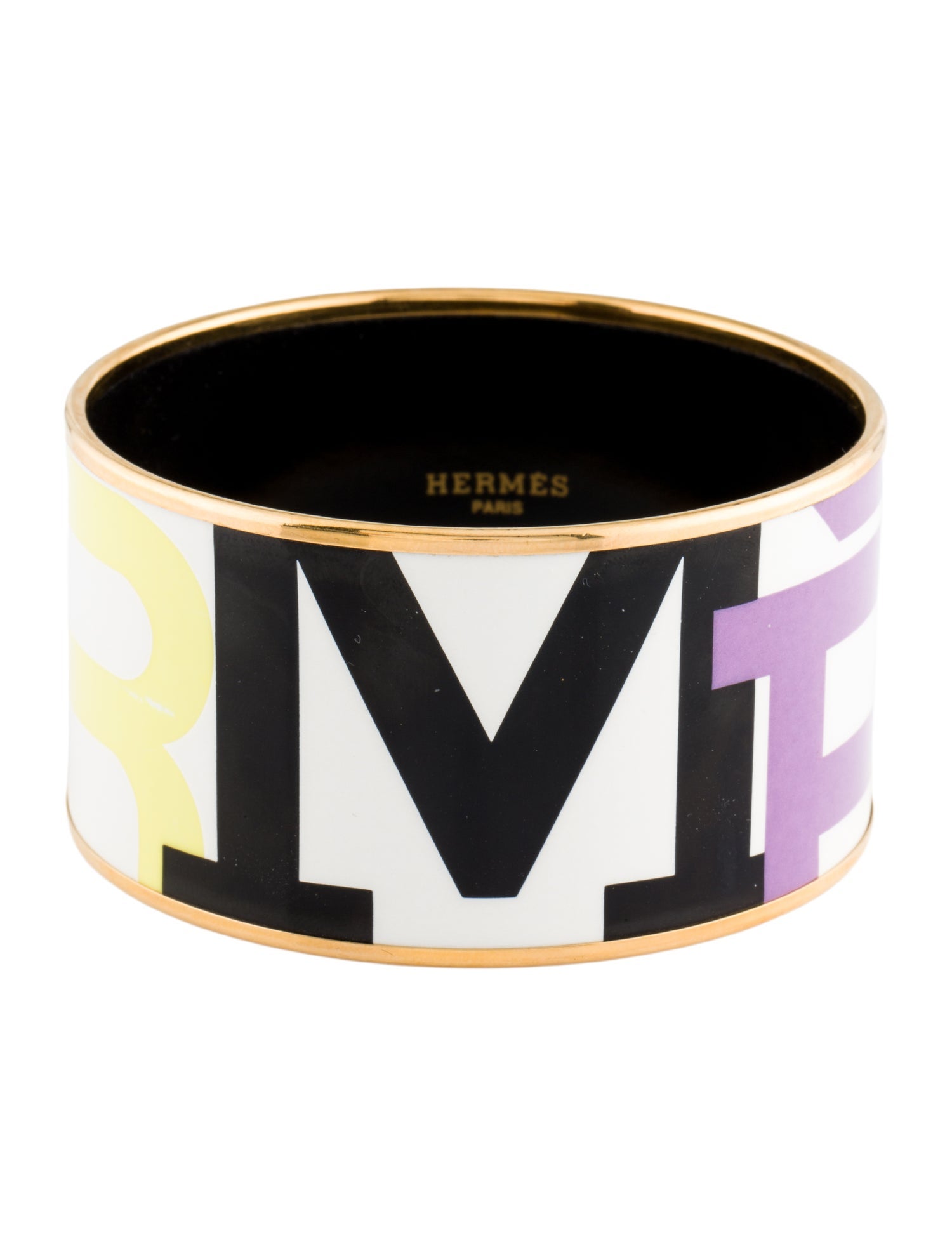 Hermès Enamel Capitales Extra Wide Bracelet