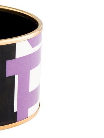 Hermès Enamel Capitales Extra Wide Bracelet