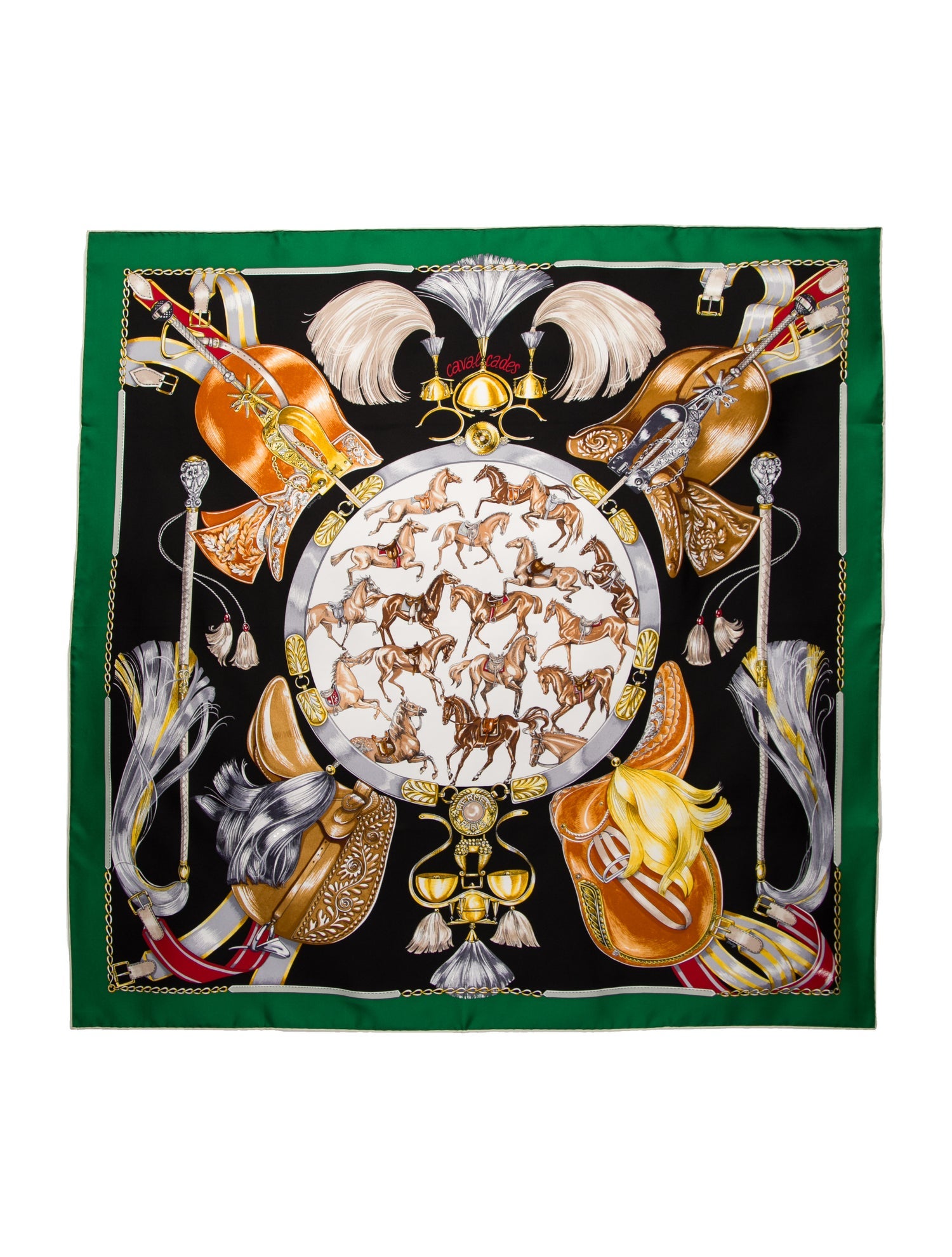 Hermès Cavalcades Silk Scarf w/ Tags