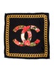 Chanel Silk Interlocking CC Logo Scarf
