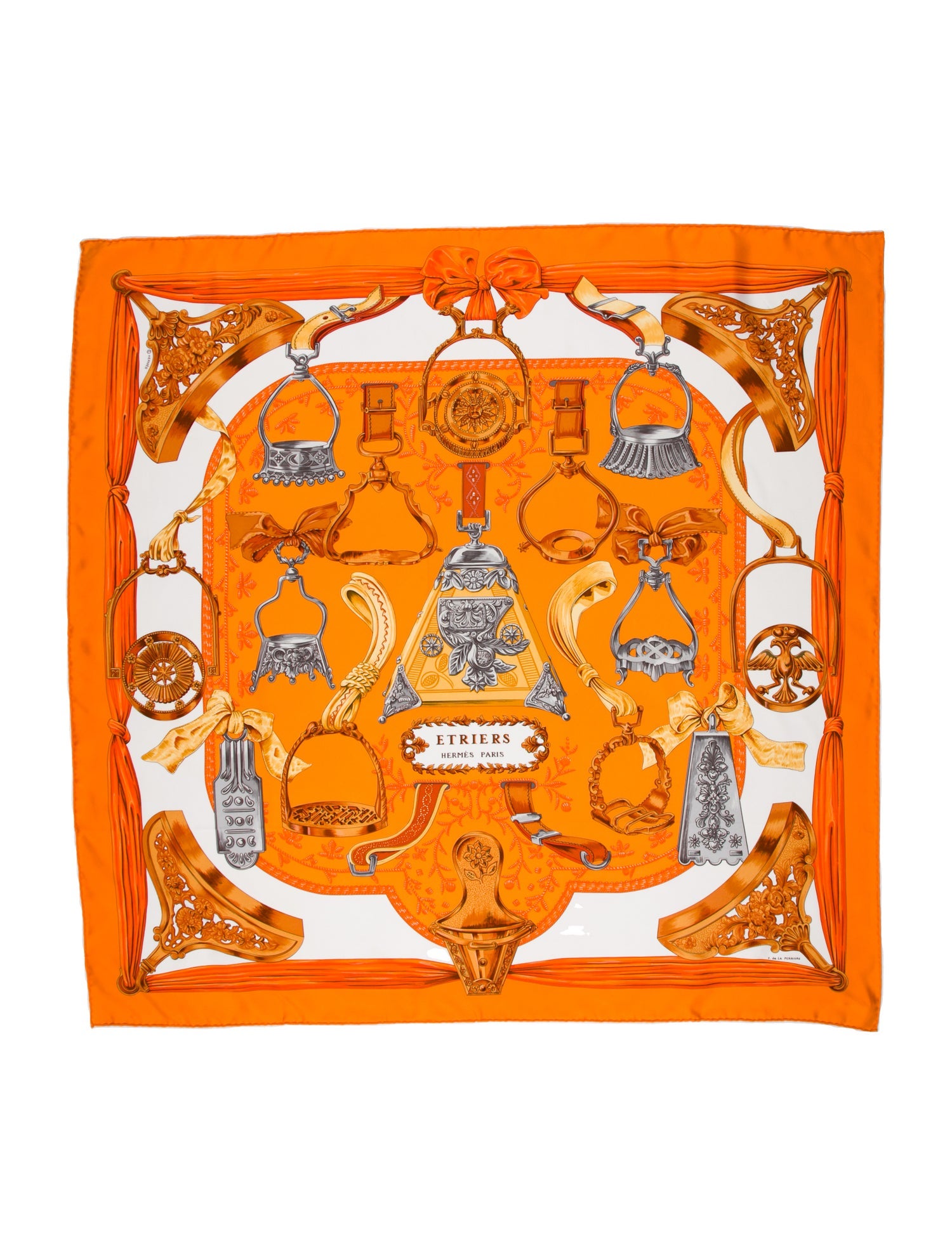 Hermès Etriers Silk Scarf