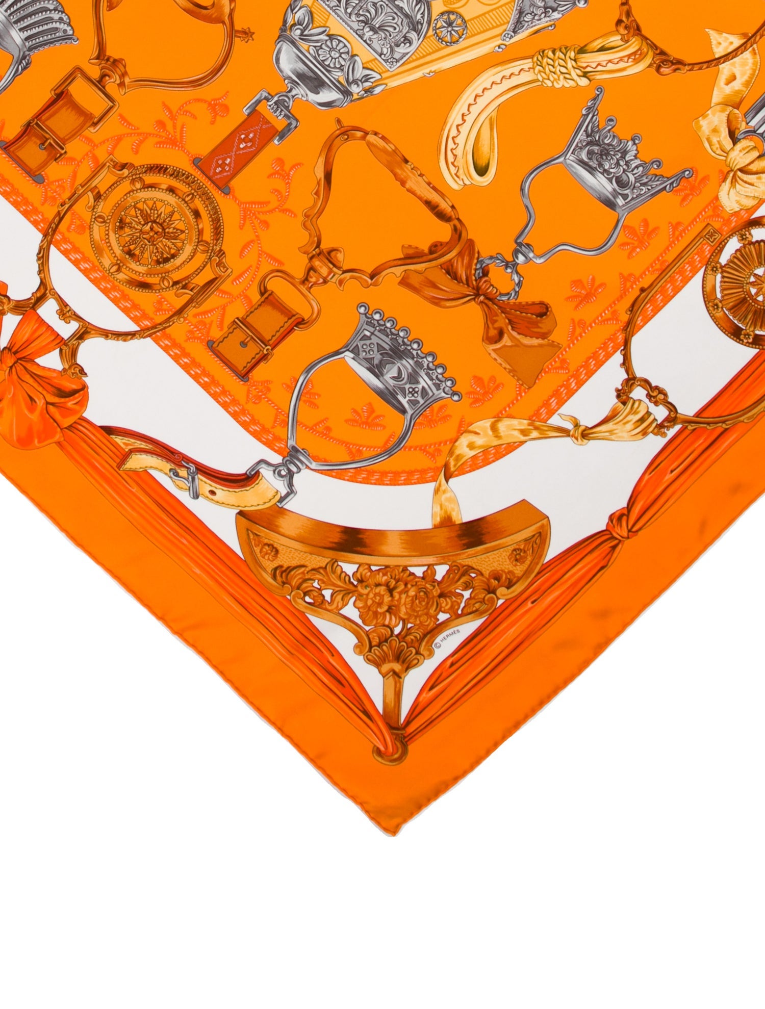 Hermès Etriers Silk Scarf