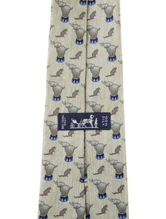 Hermès Patterned Silk Tie