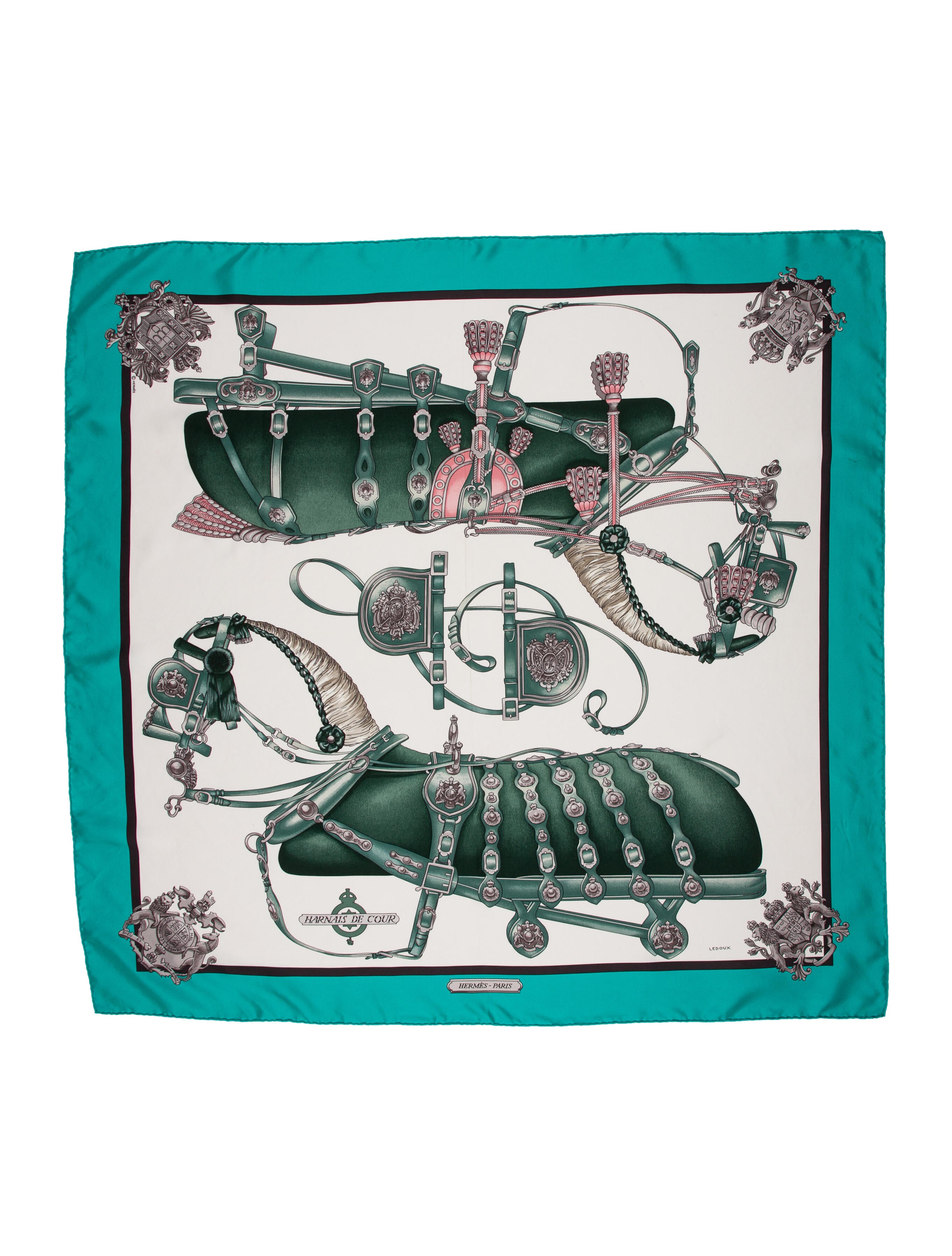 Hermès Harnais de Cour Silk Scarf