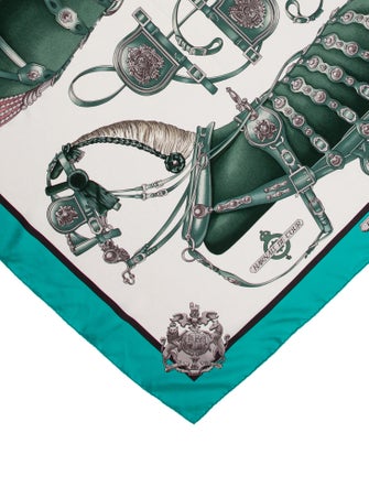 Hermès Harnais de Cour Silk Scarf