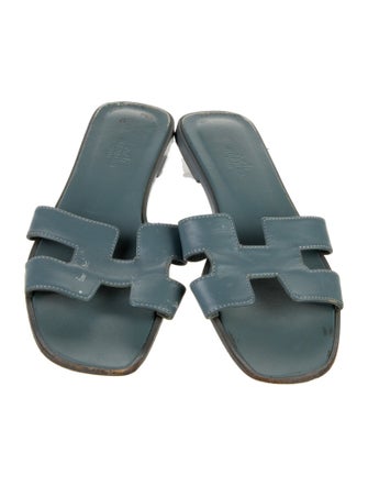 Hermès Oran Calfskin Slides