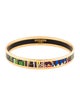 Hermès Narrow Enamel Bangle Bracelet