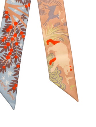 Hermès Le Charme d'Orphee Silk Twilly Scarf