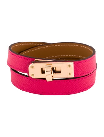Hermès Leather Kelly Double Tour Wrap Bracelet