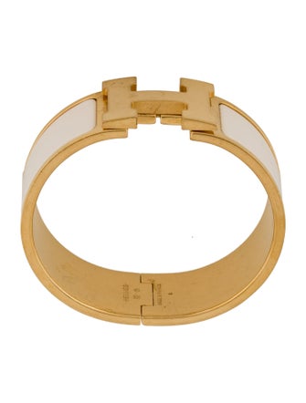 Hermès Clic Clac H Enamel Bangle Bracelet