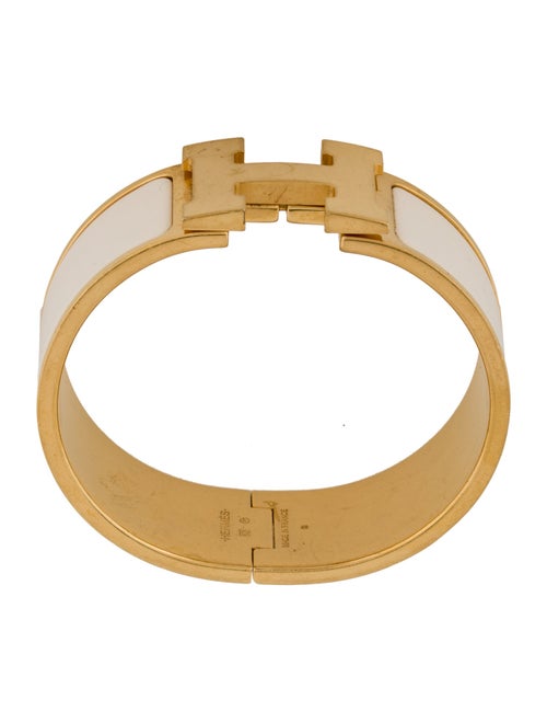 Hermès Clic Clac H Enamel Bangle Bracelet