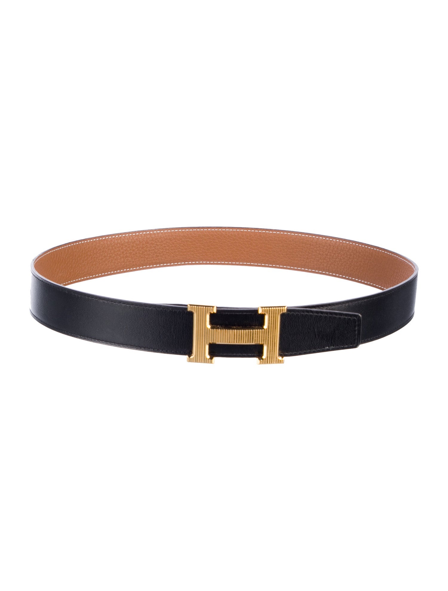 Hermès Reversible 32 mm H Strié Belt Kit