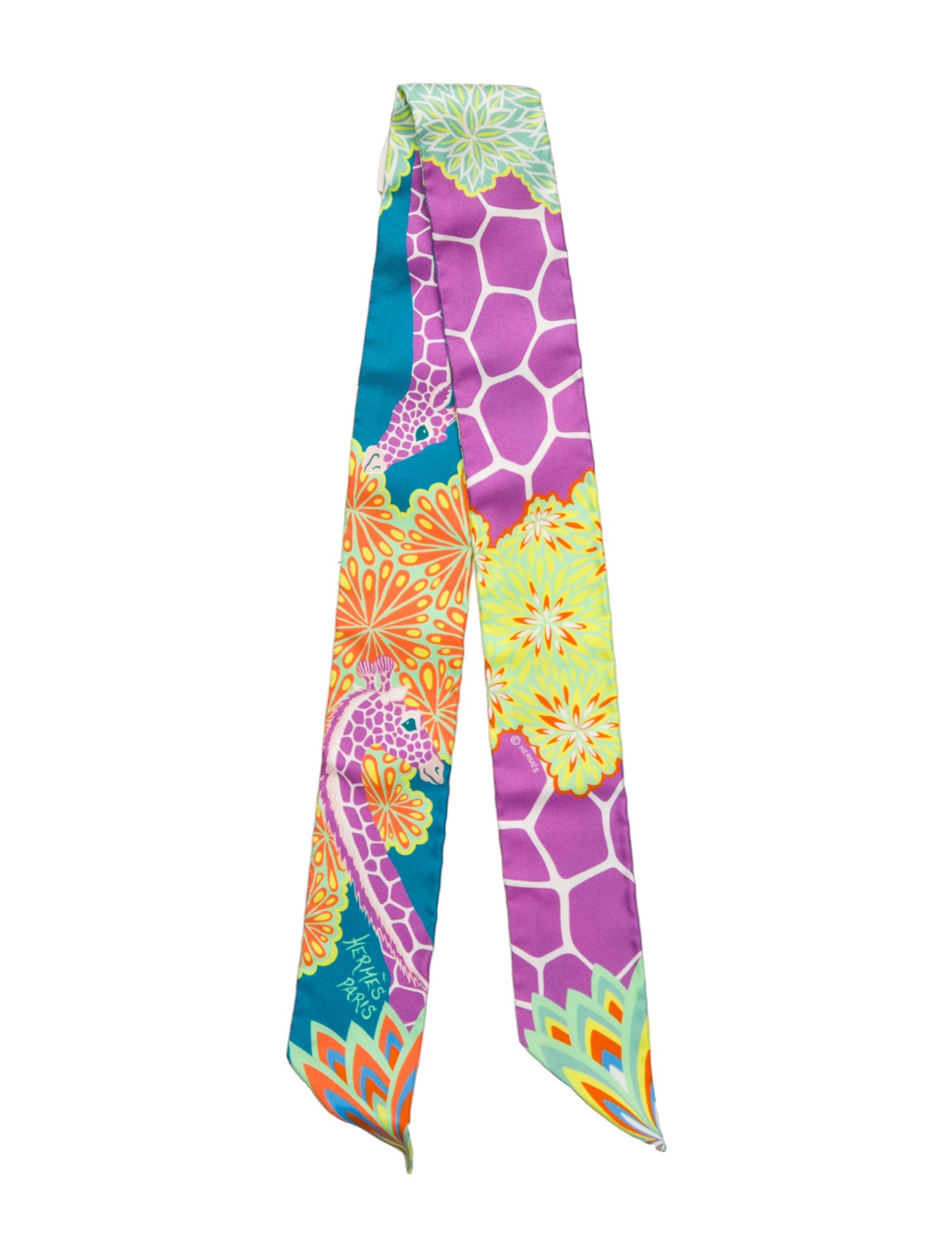 Hermès The Three Graces Silk Twilly Scarf w/ Tags