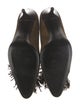 Hermès Suede Fringe Trim Accent Pumps