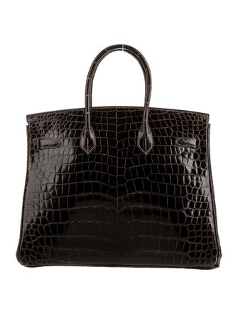 Hermès Shiny Porosus Crocodile Birkin 35