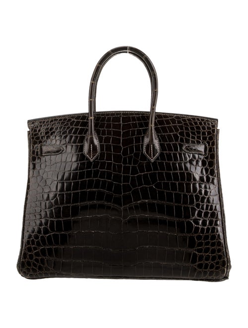 Hermès Shiny Porosus Crocodile Birkin 35