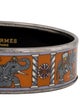 Hermès Wide Enamel Bangle Bracelet