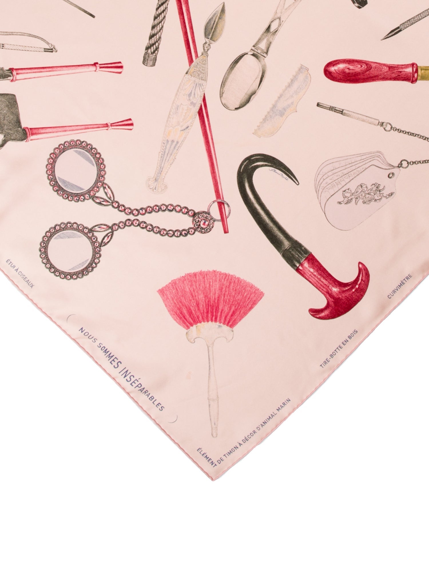 Hermès Nous Sommes Inseparables Silk Scarf