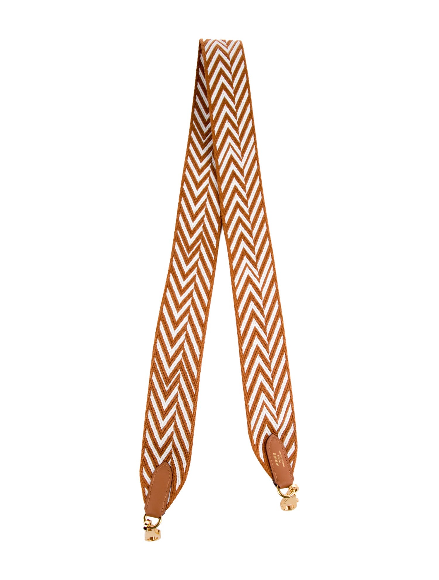 Hermès 2024 Toile 50mm Sangle ZigZag Bag Strap