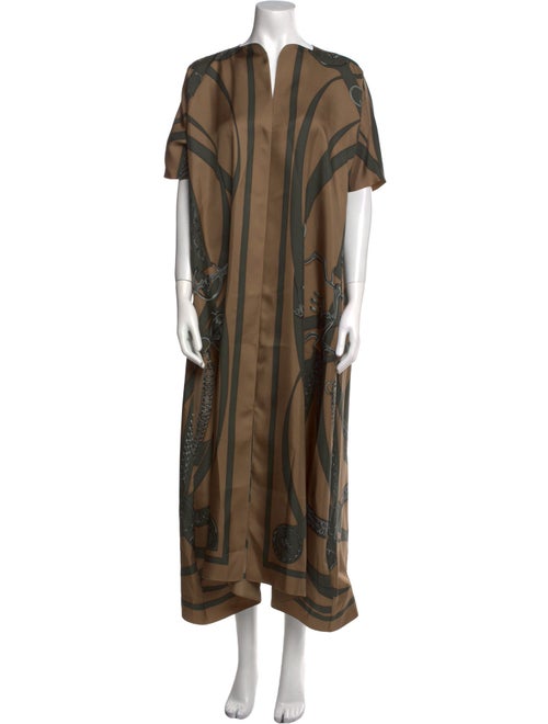 Hermès Silk Long Dress