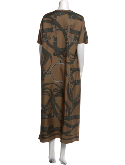 Hermès Silk Long Dress