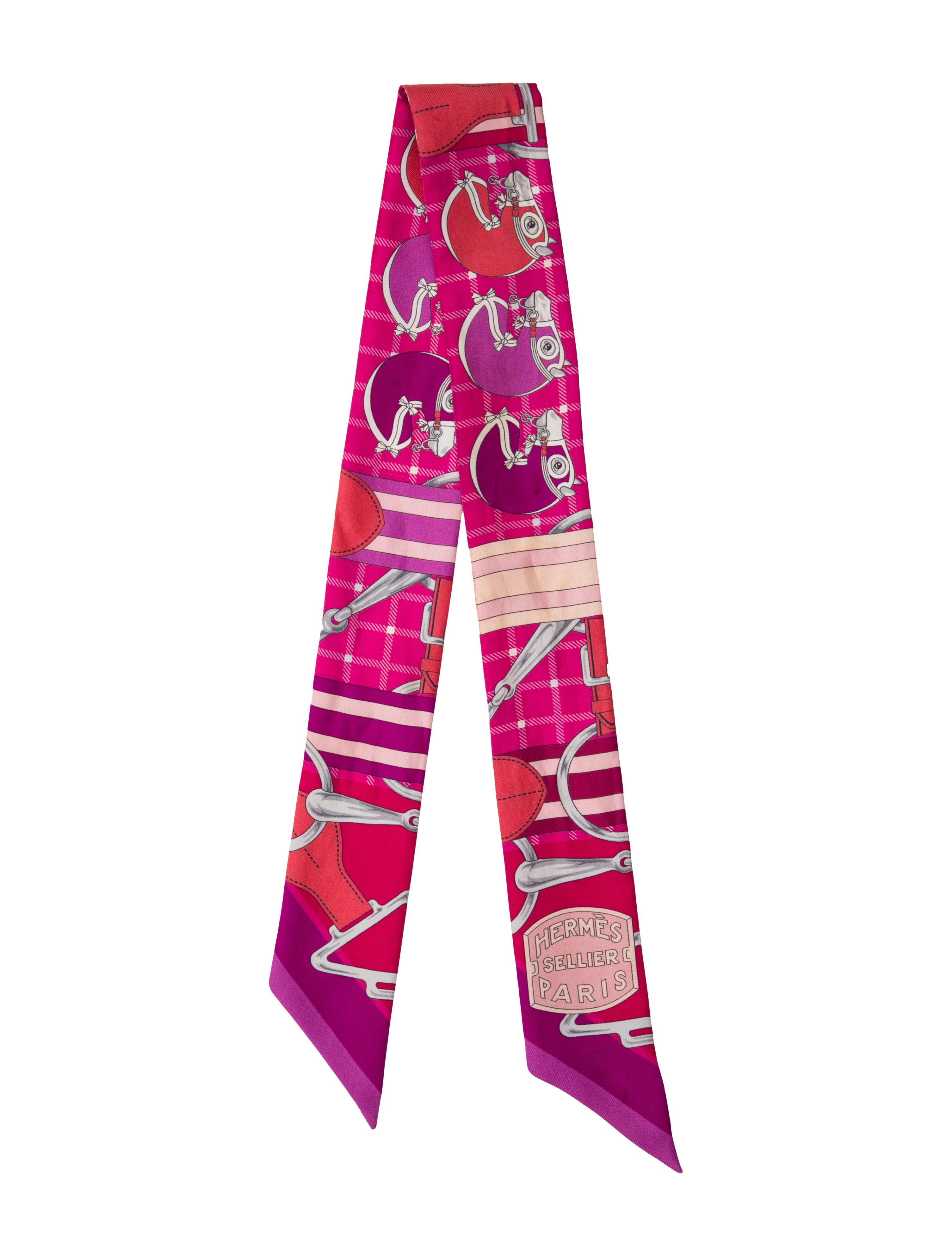 Hermès Tatersale Silk Twilly Scarf