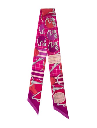 Hermès Tatersale Silk Twilly Scarf