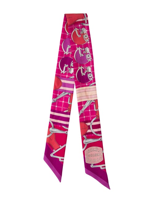 Hermès Tatersale Silk Twilly Scarf