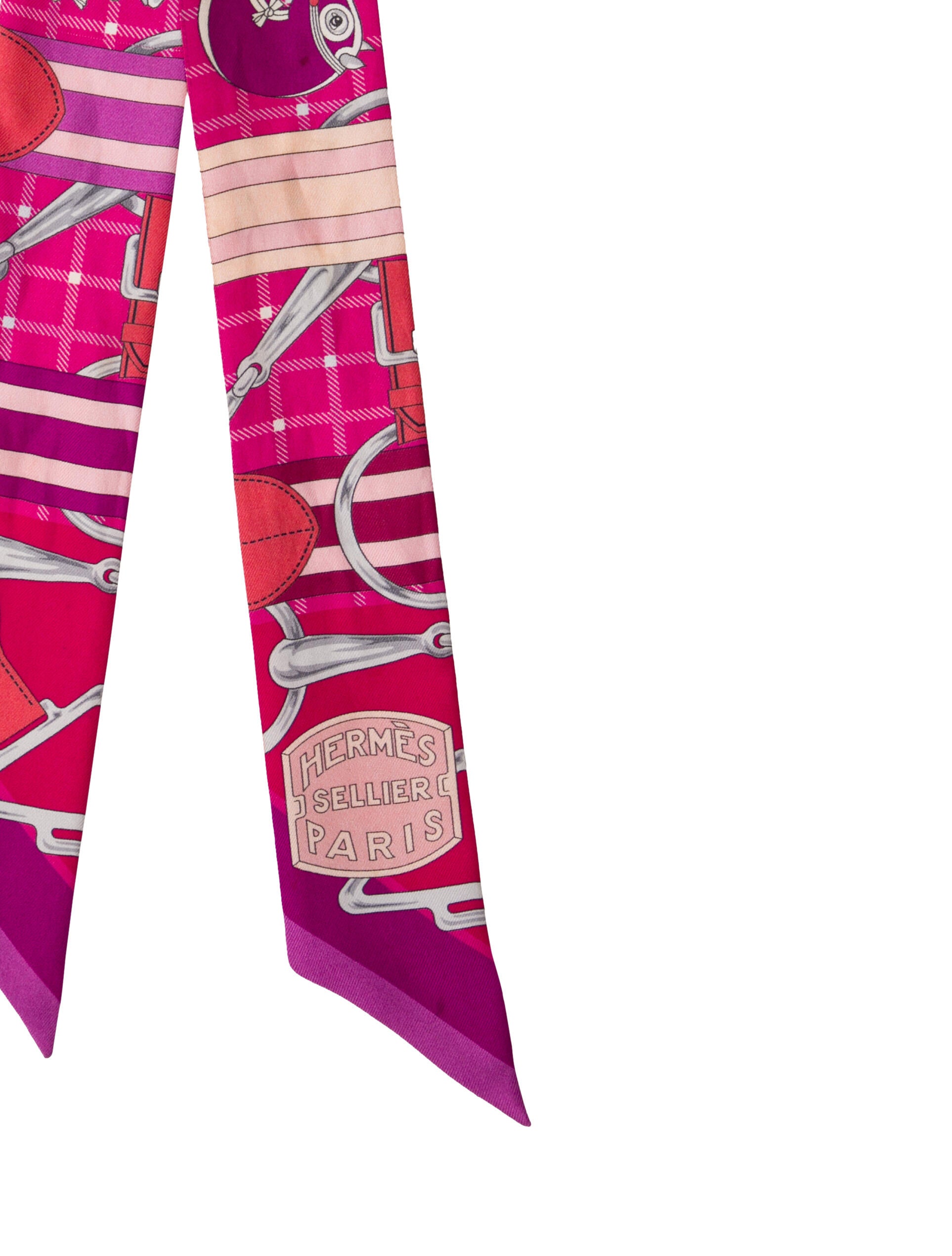 Hermès Tatersale Silk Twilly Scarf