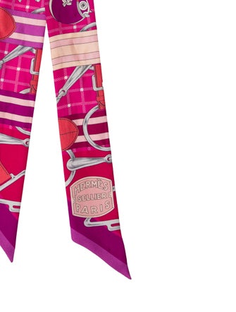 Hermès Tatersale Silk Twilly Scarf