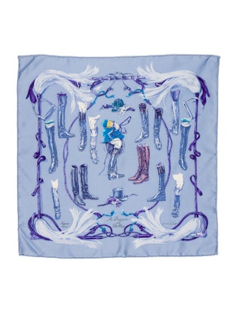 Hermès A Propos de Bottes Silk Scarf