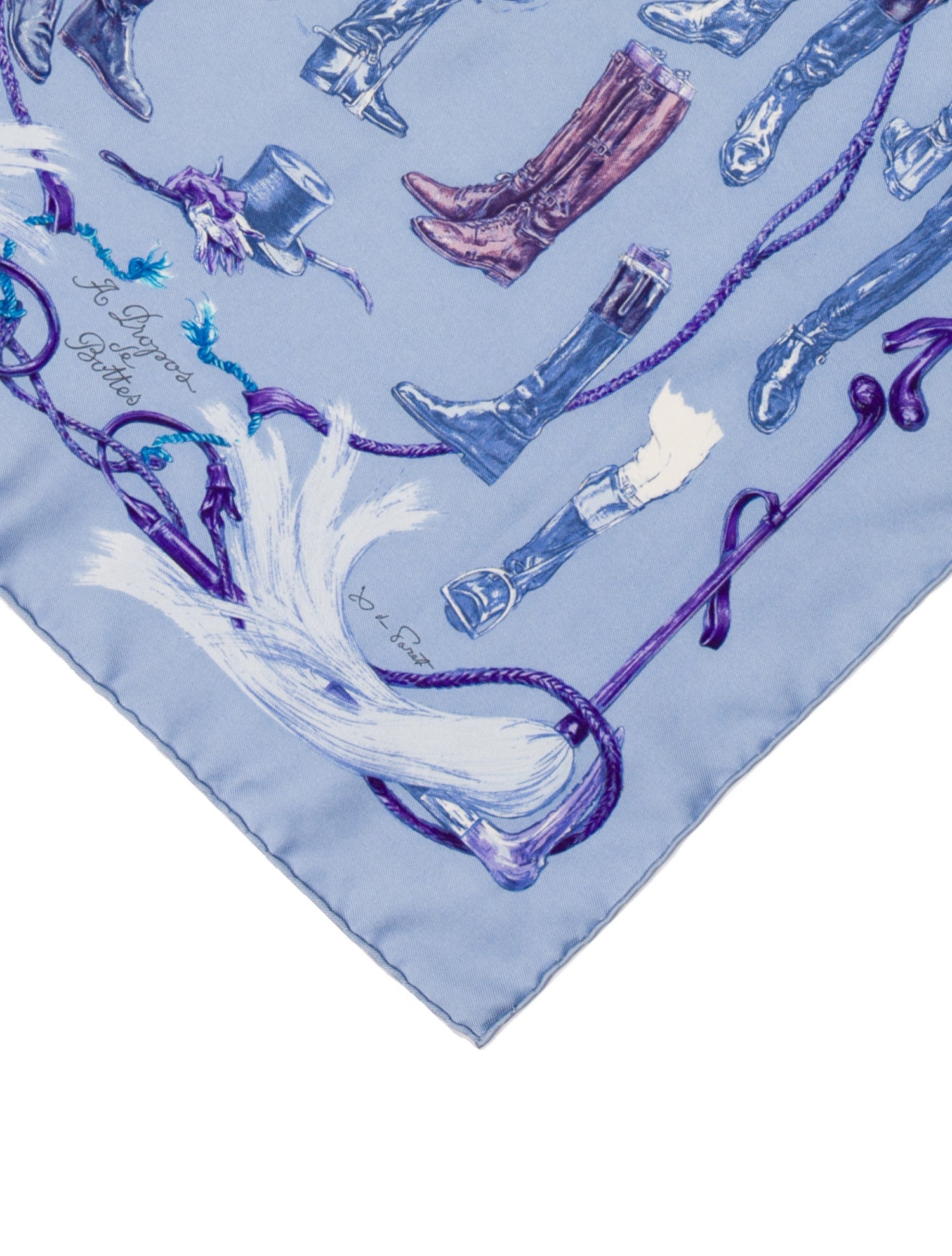 Hermès A Propos de Bottes Silk Scarf