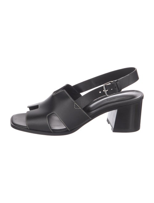 Hermès Elbe 60 Calfskin Slingback Sandals