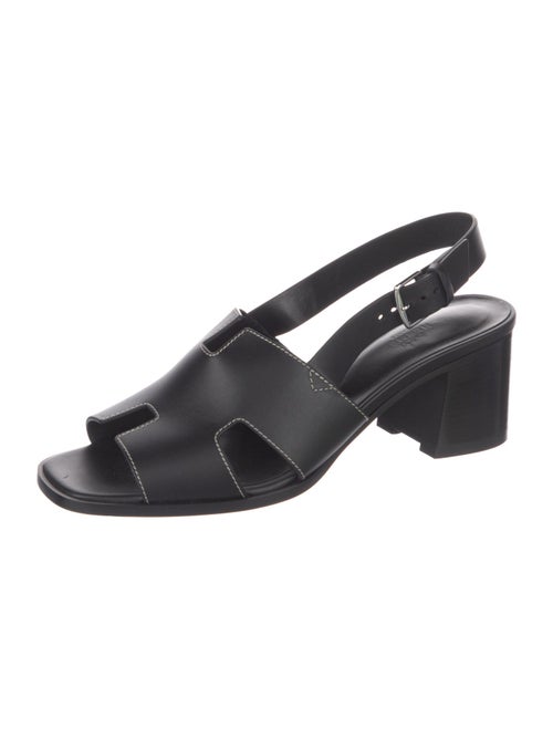 Hermès Elbe 60 Calfskin Slingback Sandals