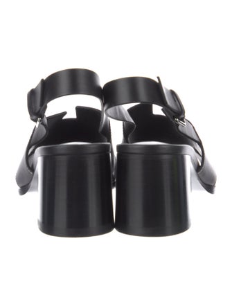 Hermès Elbe 60 Calfskin Slingback Sandals