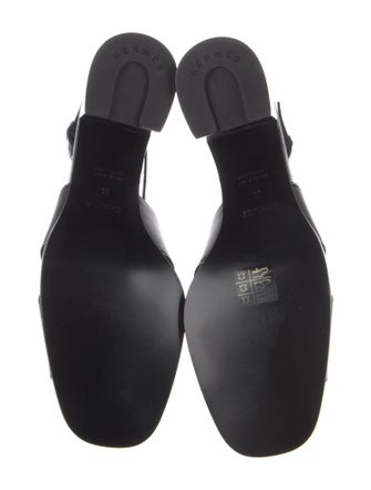 Hermès Elbe 60 Calfskin Slingback Sandals