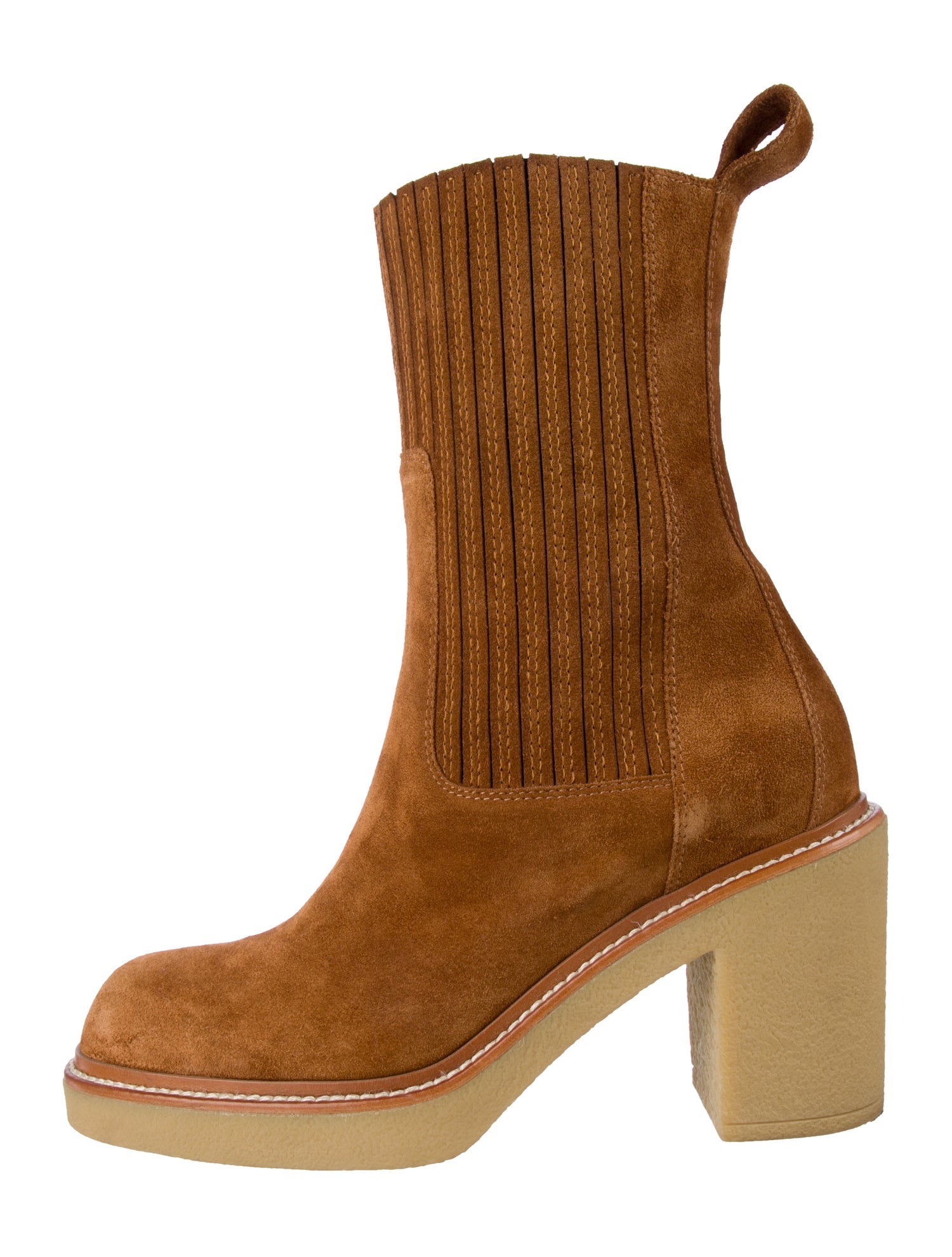 Hermès Donia 70 Suede Western Boots