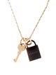 Hermès Horn Amulette Padlock Pendant Necklace