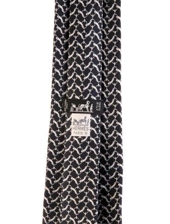 Hermès Patterned Tie