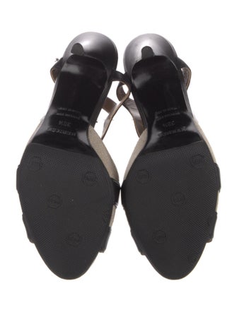 Hermès Highlight Canvas Slingback Sandals