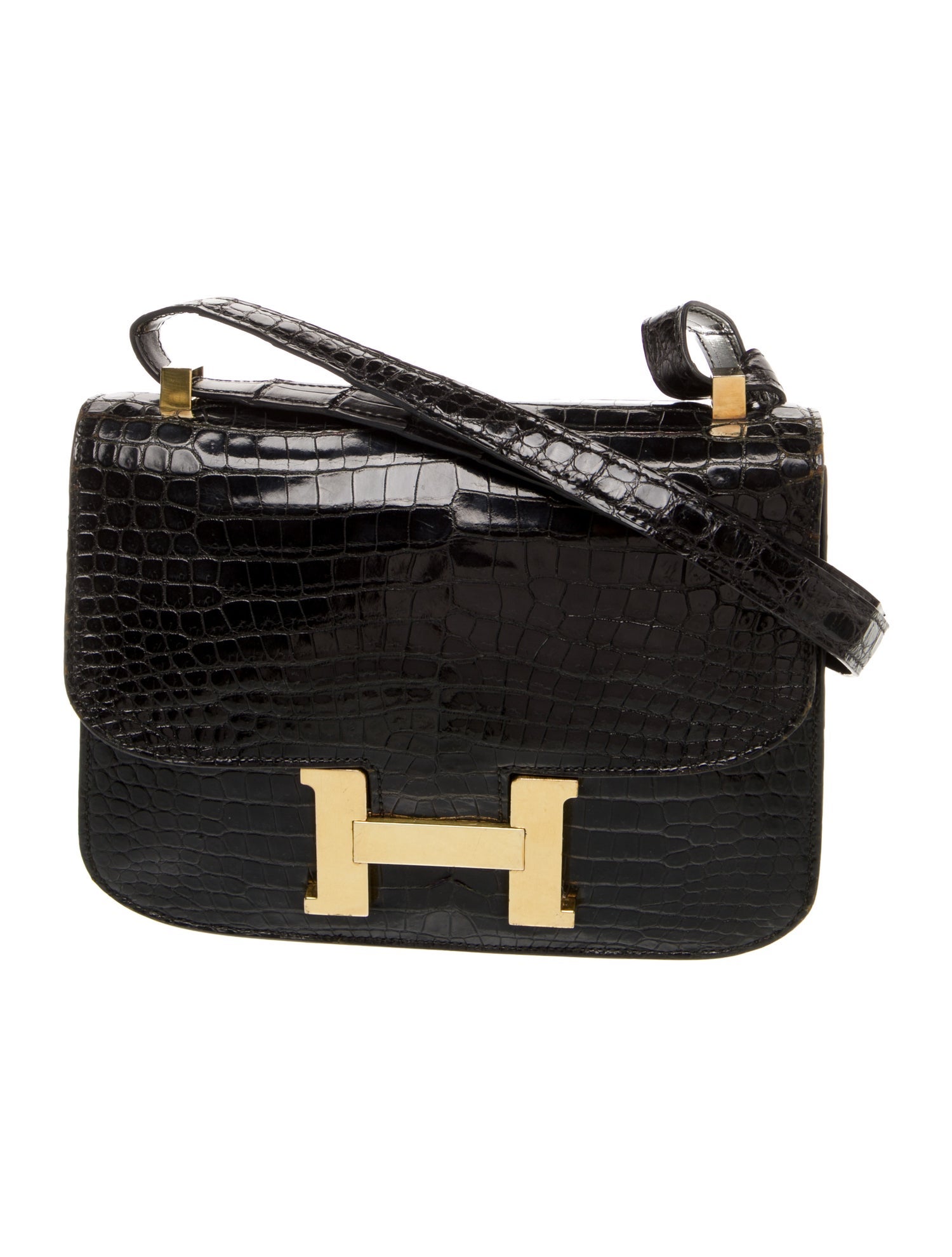 Hermès Shiny Crocodile Constance 23