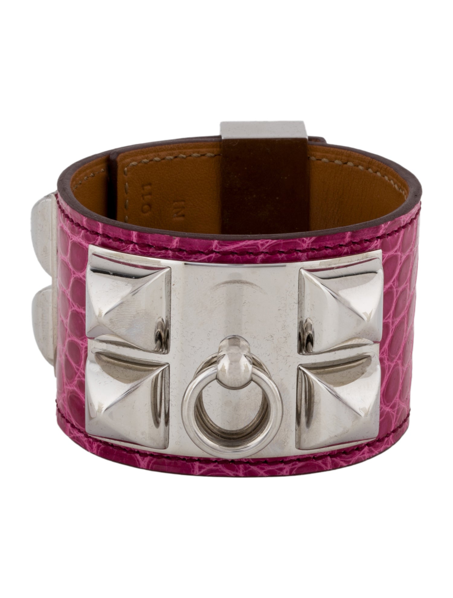 Hermès Alligator Leather Collier De Chien Bracelet