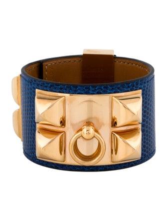 Hermès Lizard Leather Collier De Chien Bracelet