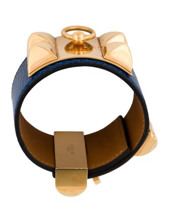 Hermès Lizard Leather Collier De Chien Bracelet