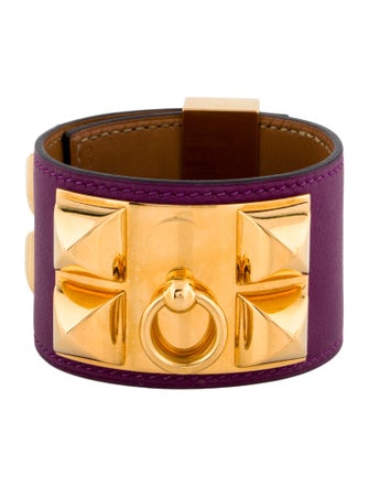 Hermès Leather Collier De Chien Bracelet