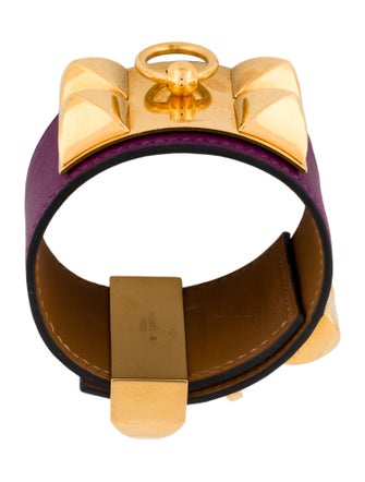 Hermès Leather Collier De Chien Bracelet